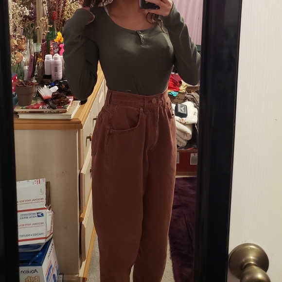 🔴 🆓️ FREE* Wild Fable Olive Scoop-Neck Henley 🔴 - Picture 2 of 8